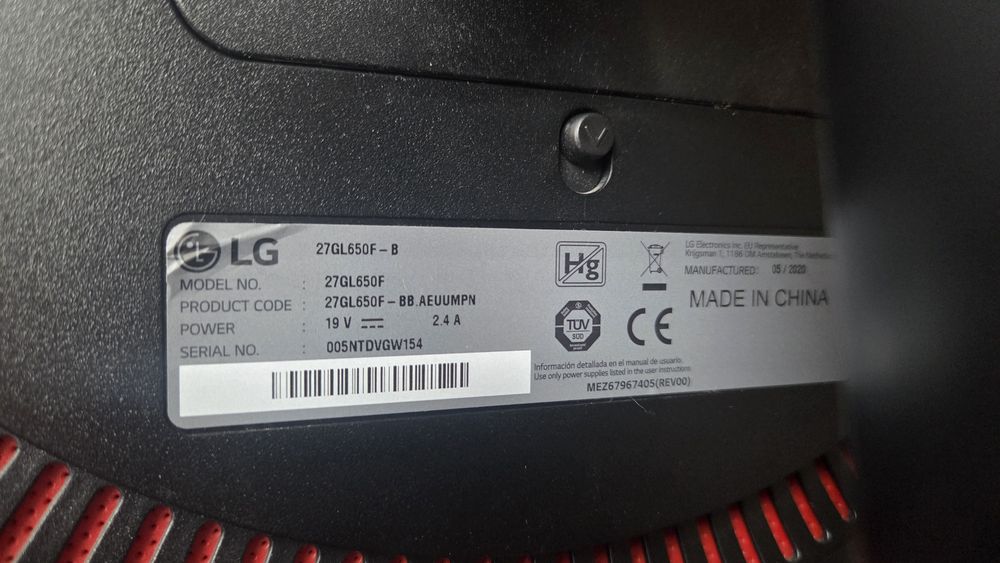 Монитор LG 144Hz - 27GL65OF-B