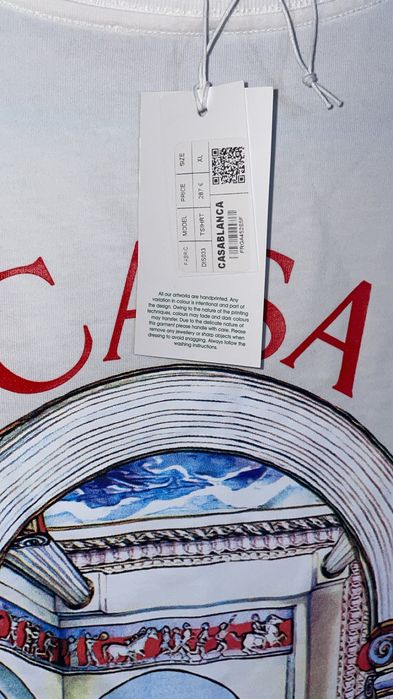 Casa Blanca PREMIUM – Alb cu print | S–XXL)