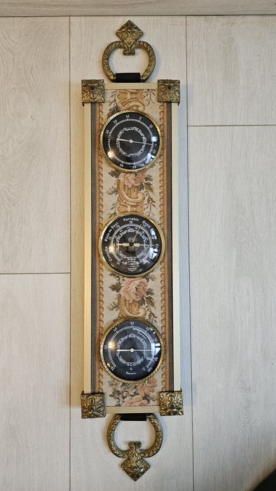 Termometru barometru higrometru tapiserie vintage