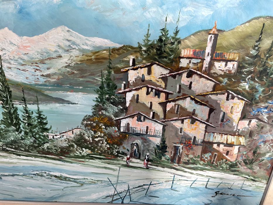 Vand tablouri pictate pe pânza și pe lemn