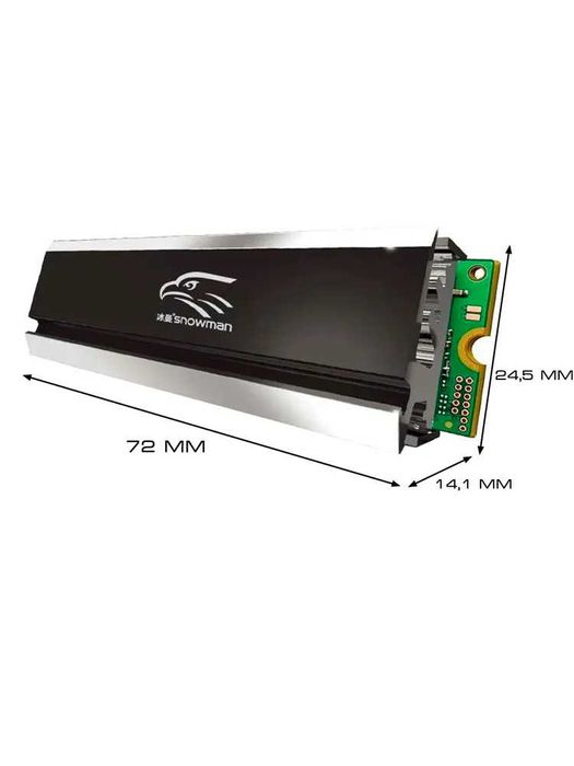 Радиатор Snowman Снеговик для охлаждения жесткого диска M.2 SSD 2280