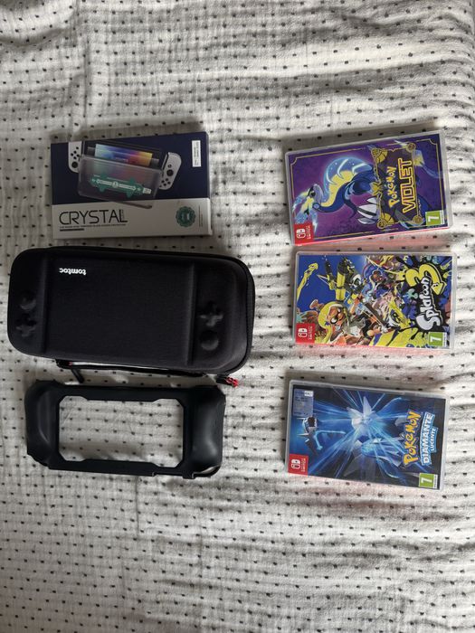 Accesorii nintendo switch oled jocuri carcasa hisa