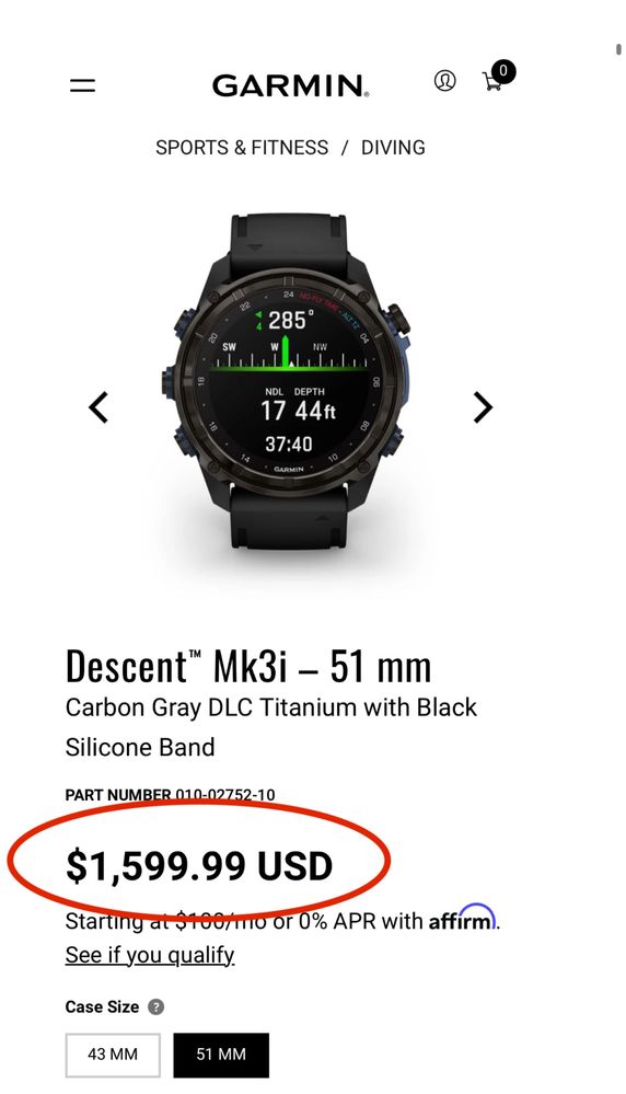 Garmin descent mk3i 51mm