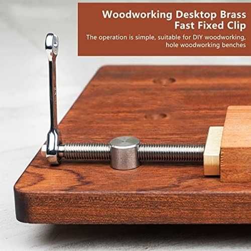 Нови Дърводелски регулируеми клипове маса 2 броя Ø20 мм стомана месинг