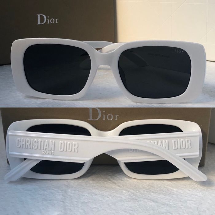 Дамски слънчеви очила правоъгълни 2 цвята черни бели