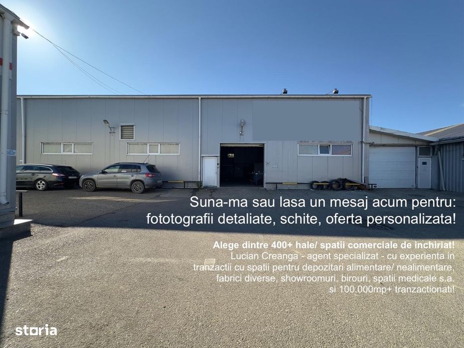 Hala 1023mp, depozit, putere mare instalata, str. Aurel Vlaicu