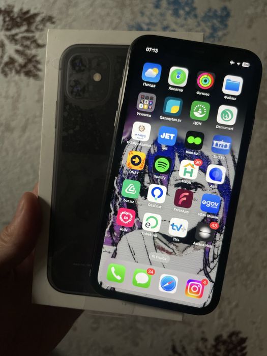 iPhone 11 black 64Gb 75accumulator