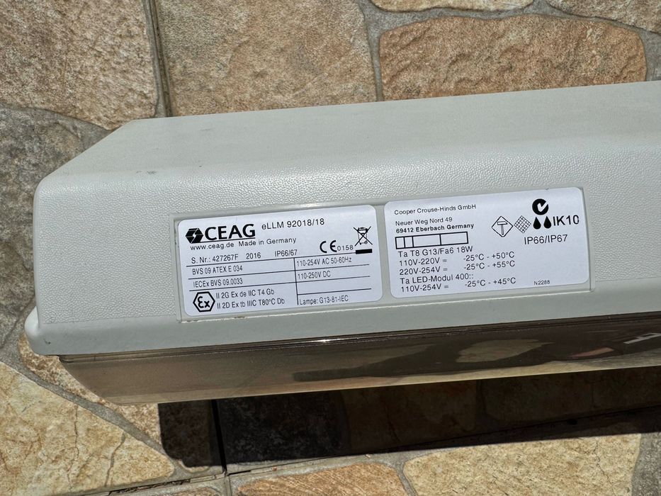 Lămpi industriale CEAG eLLK / eLLM 92018/18 – ATEX, IP66