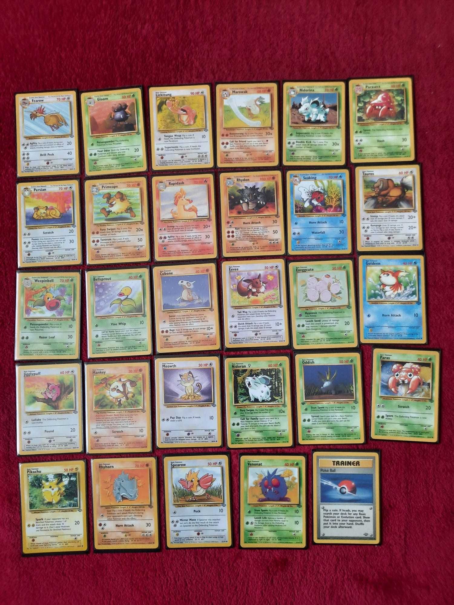 Pokemon Jungle 1999 - Colectie completa 64/64 - Toate Near Mint