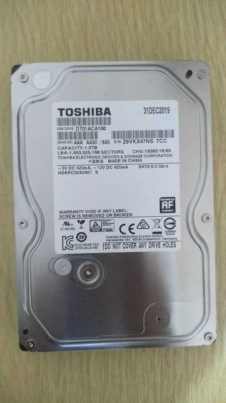 Продам Жесткий диск 1Tb Toshiba