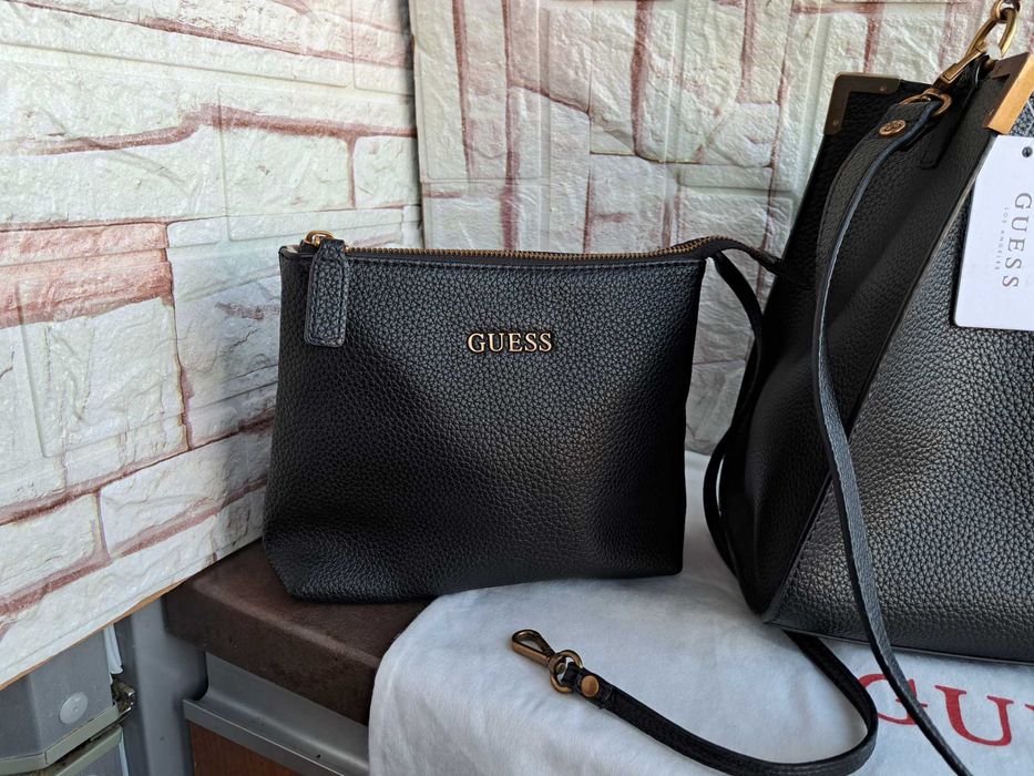 дамска чанта,GUESS-черна чанта,гес,нова