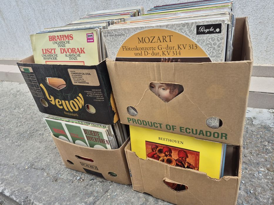 Vând Lot 100 Discuri Vinil colectie muzica clasica mixta