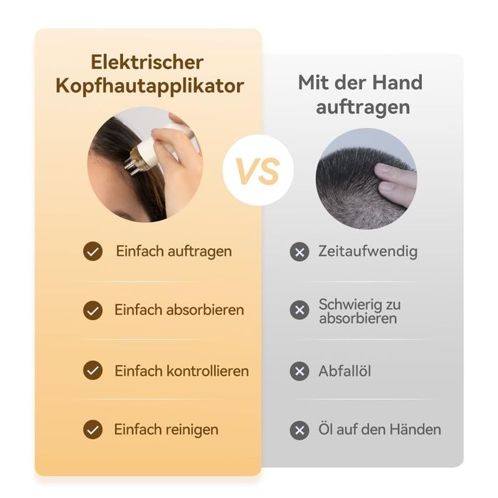 Aplicator ulei de păr masaj scalp