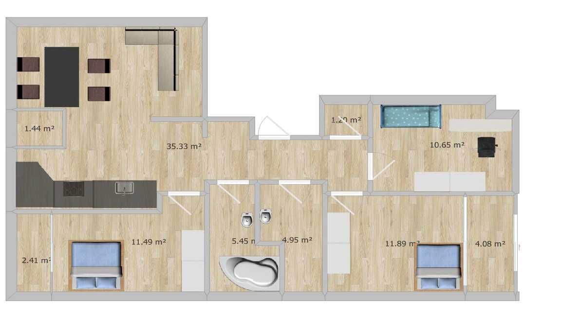 Apartament de vanzare 4 camere zona Valea Aurie