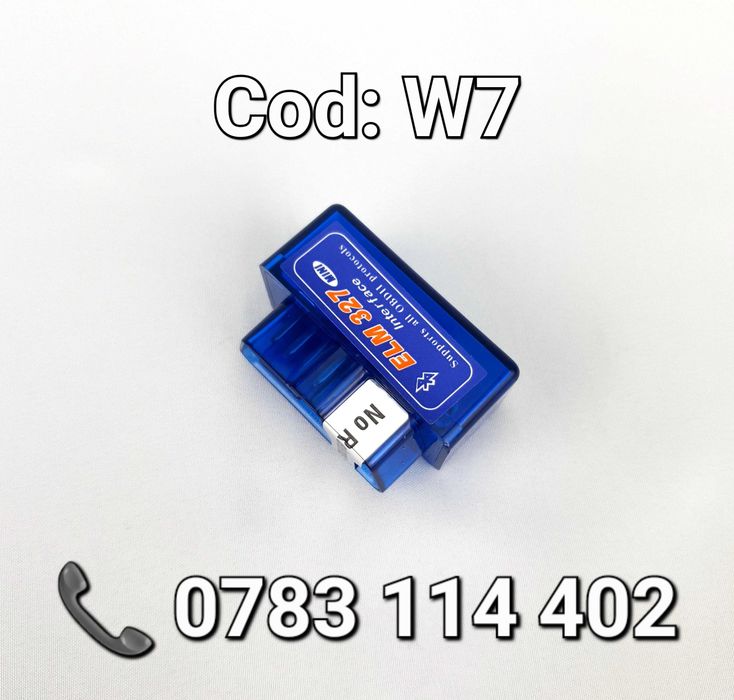 Interfata Mini ELM327-Bluetooth-OBD2-Diagnoza AUTO Portabila-Tester-W7
