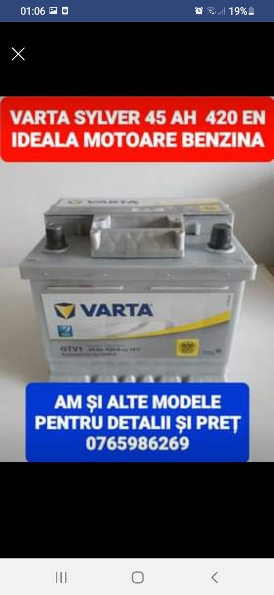 Baterii auto acumulatori auto de la 45 ah la 200 ah