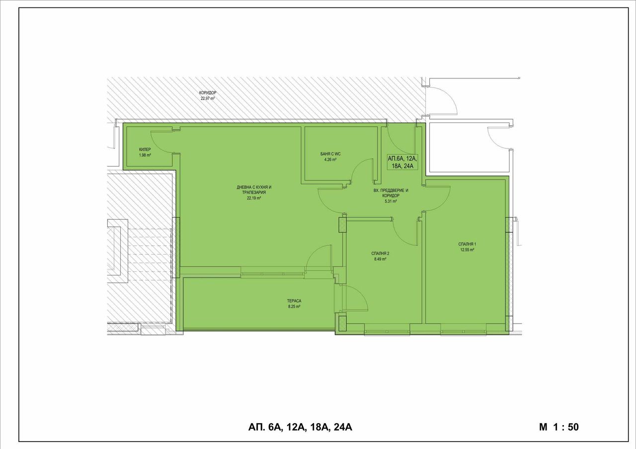 Продава се Тристаен апартамент в Търговище, Запад 2 - 84 кв.м за 813 €/кв.м - Снимка #2