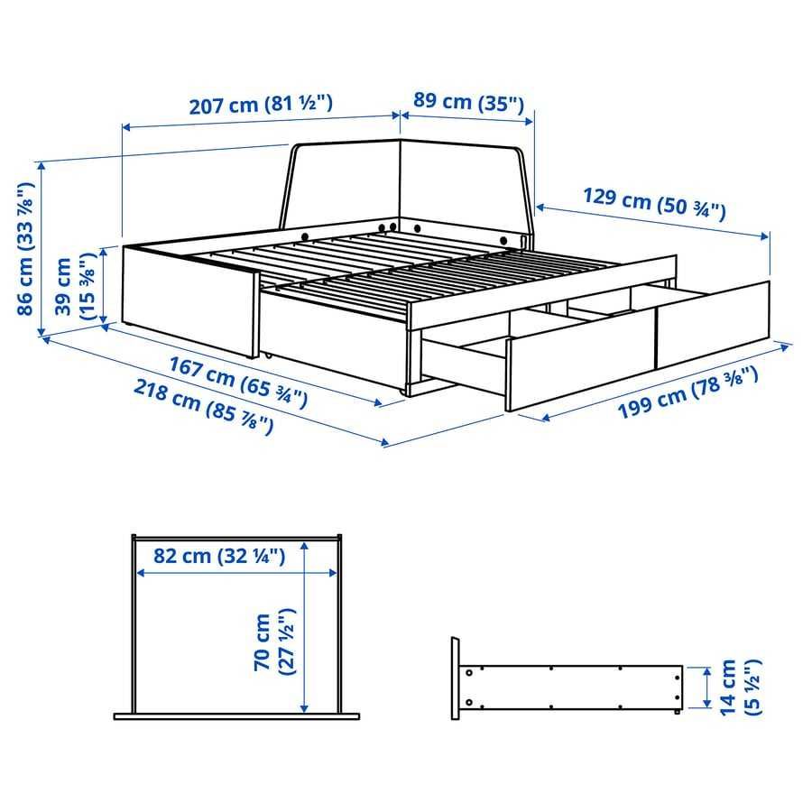 Divan extensibil Flekke - IKEA