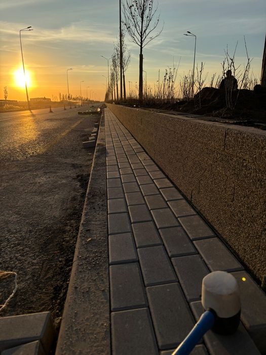 Брусчатка укладка