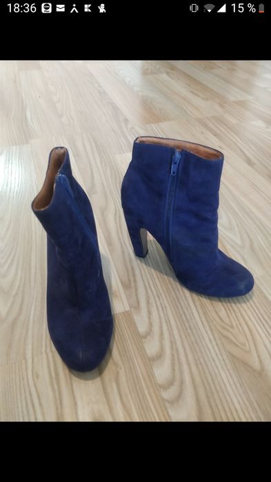 Botine din piele întoarsă