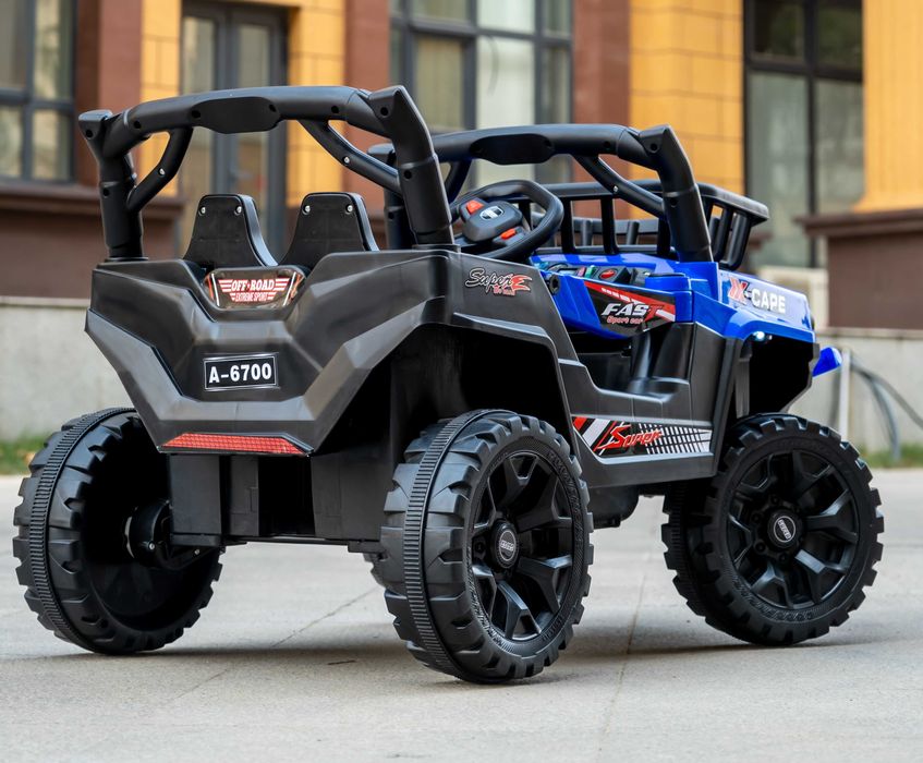 Masinuta electrica Kinderauto BJKQ6700, putere 4x 25W 12V Blue