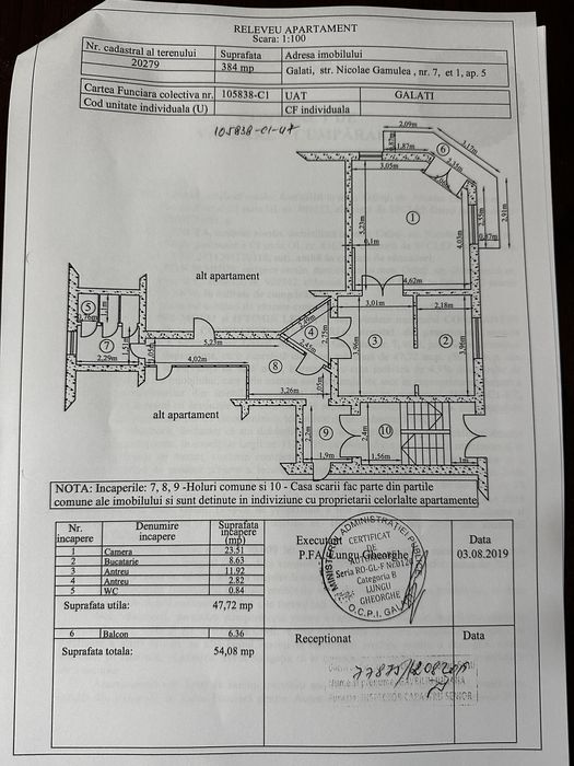 Vand locuinta in zona centrala