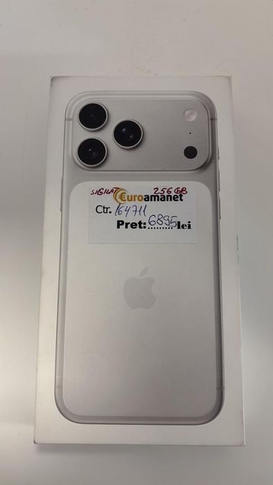 Telefon mobil Apple iPhone 17 Pro, 256GB, 5G, Silver ( Sigilat ) -A-