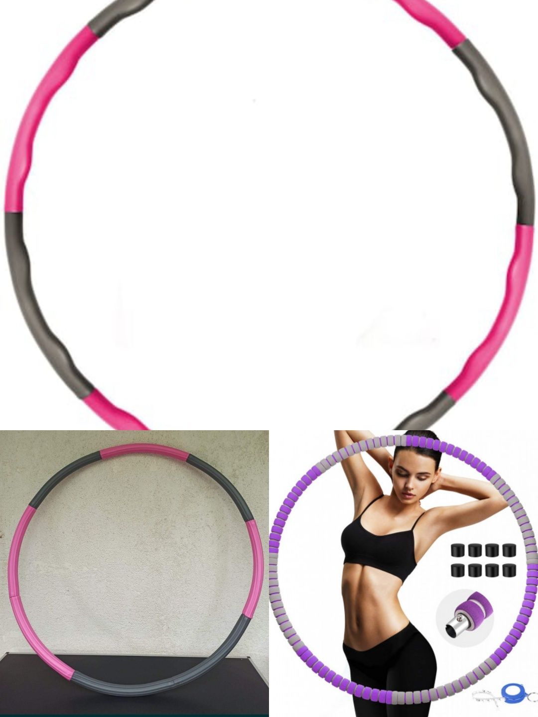 Cerc fitness masaj 8 segmente hula hoop slabit hulahoop tonifiere