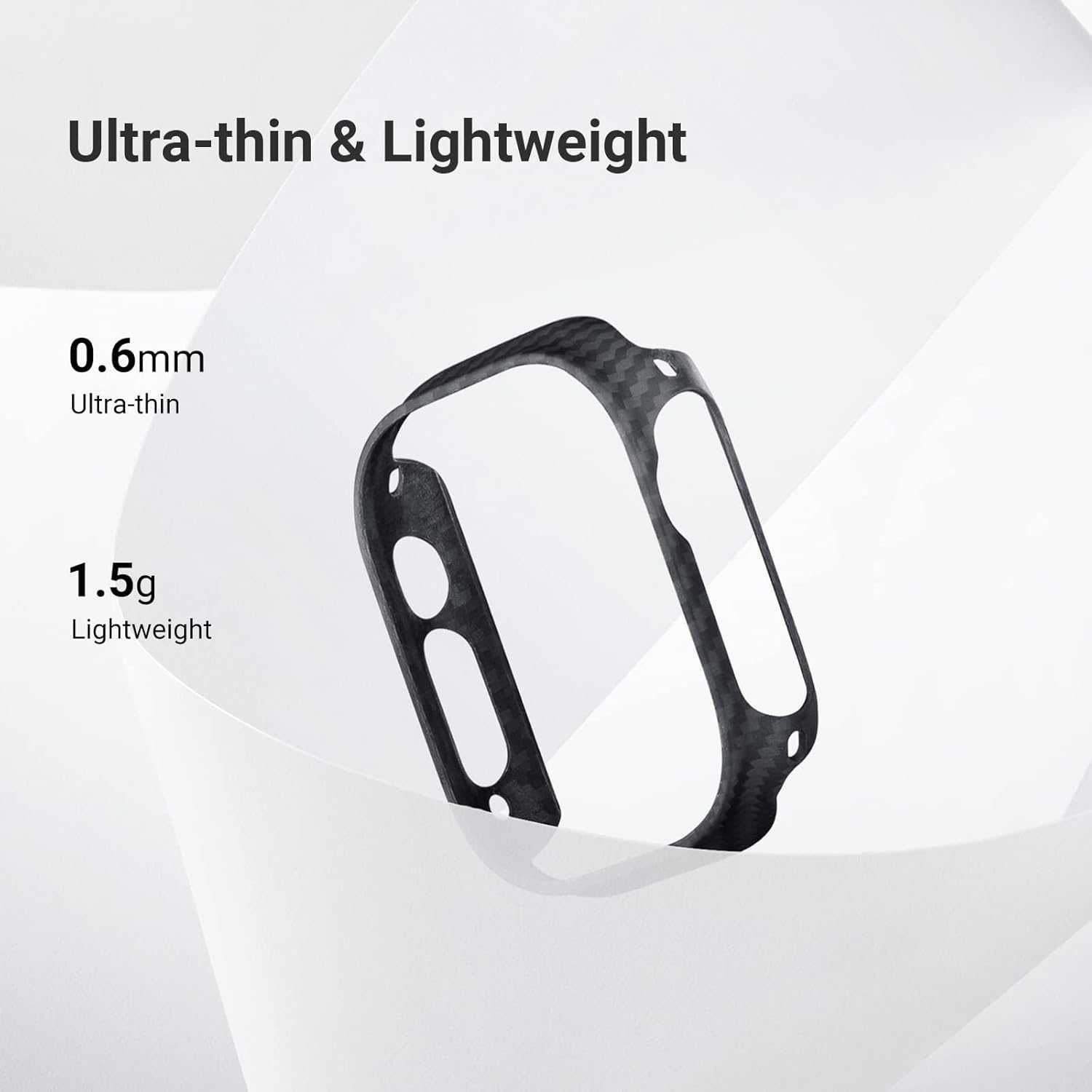 Pitaka Карбон чехол для Apple Watch Ultra 49mm — Black. Есть доставка