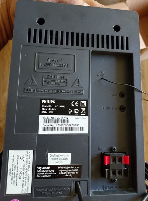 Combina Philips CD, Radio AM/FM + Casetofon