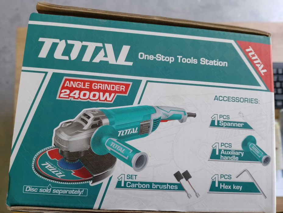 Ъглошлайф TOTAL Industrial, 2400 W, Ø 230 mm