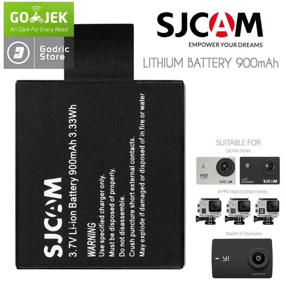 Аккумуляторные батареи sj500 для видеокамер