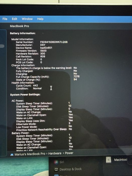 MacBook Pro 16 inch 2019 i9 1tb ssd 4gb placa video