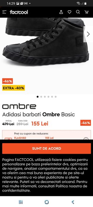 Vand adidasi/tenisi Ombre