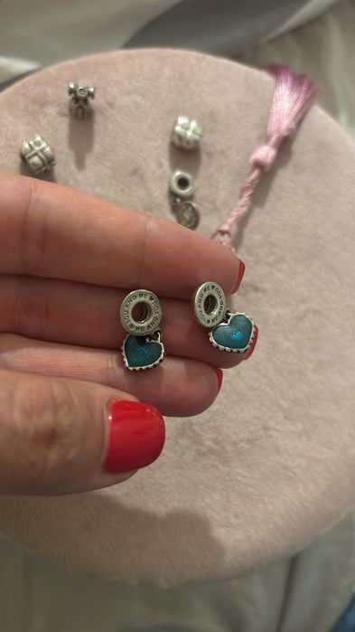 Bratara Pandora cu charm uri originală cu certificat,cutie, mărimea 18