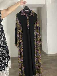 Продается турецкая комбинированная платье!!!