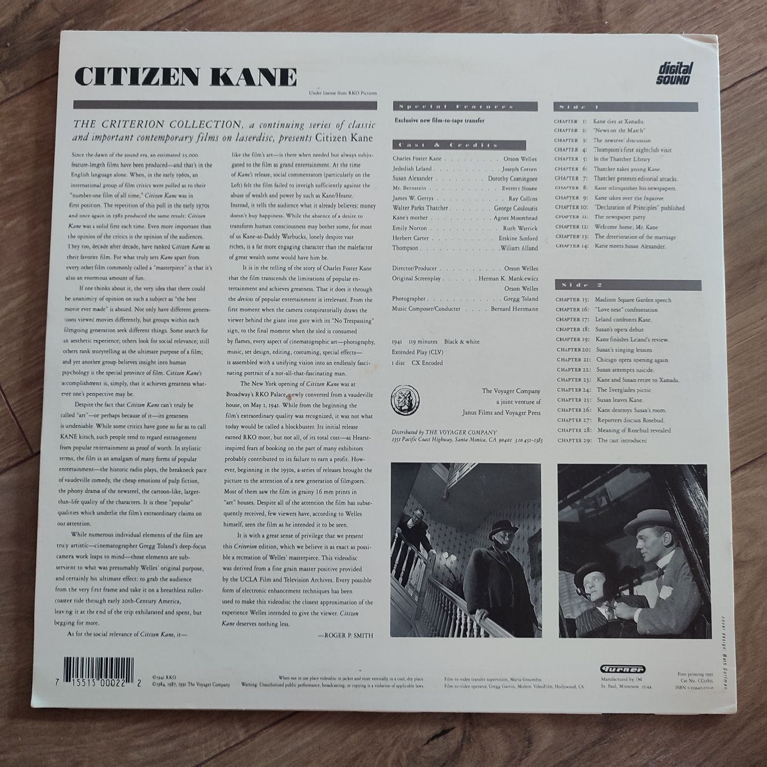 Filme criterion laserdisc Citizen Kane (orson welles)