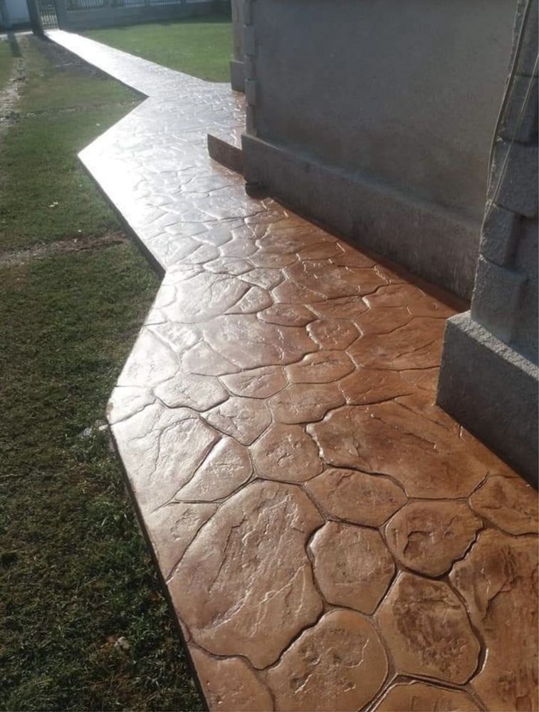 Beton amprentat Bucuresti si Ilfov diferite modele si culori