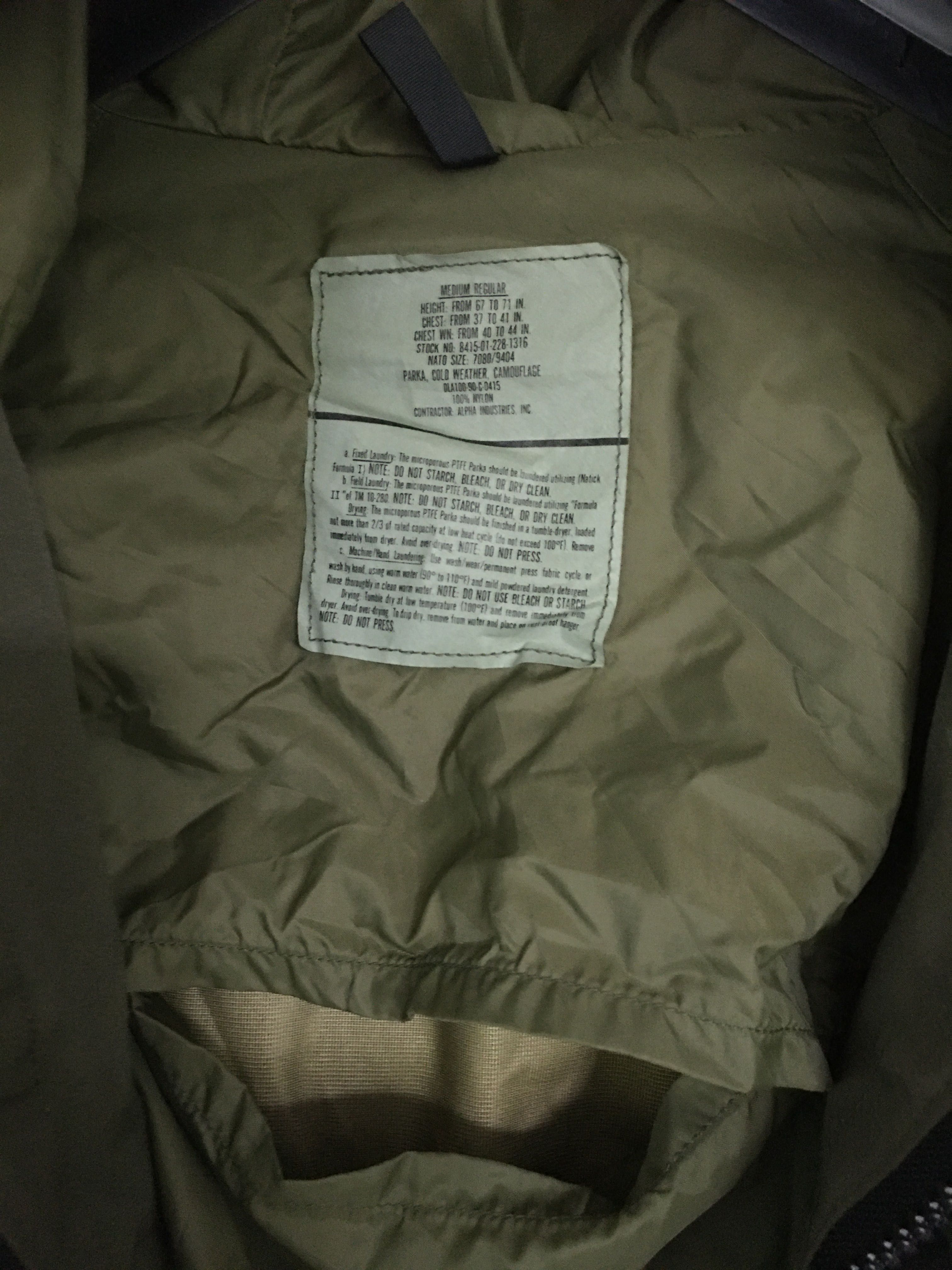 Parka geaca camuflaj gore-tex ca noua army pădure