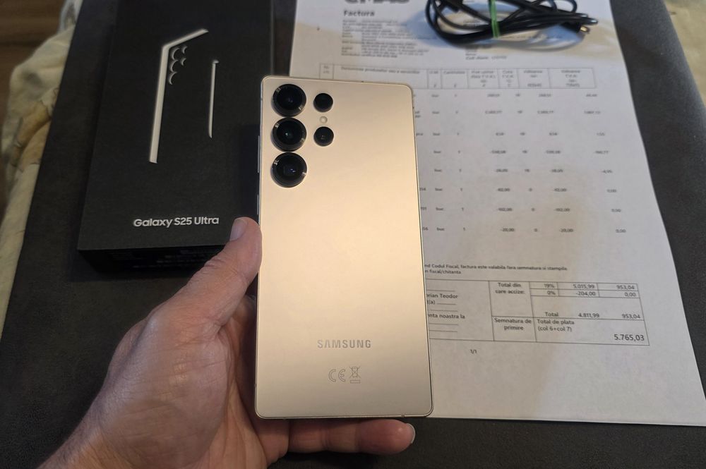 Samsung s25 ultra 12gb ram 512gb titanium gray factura si garantie