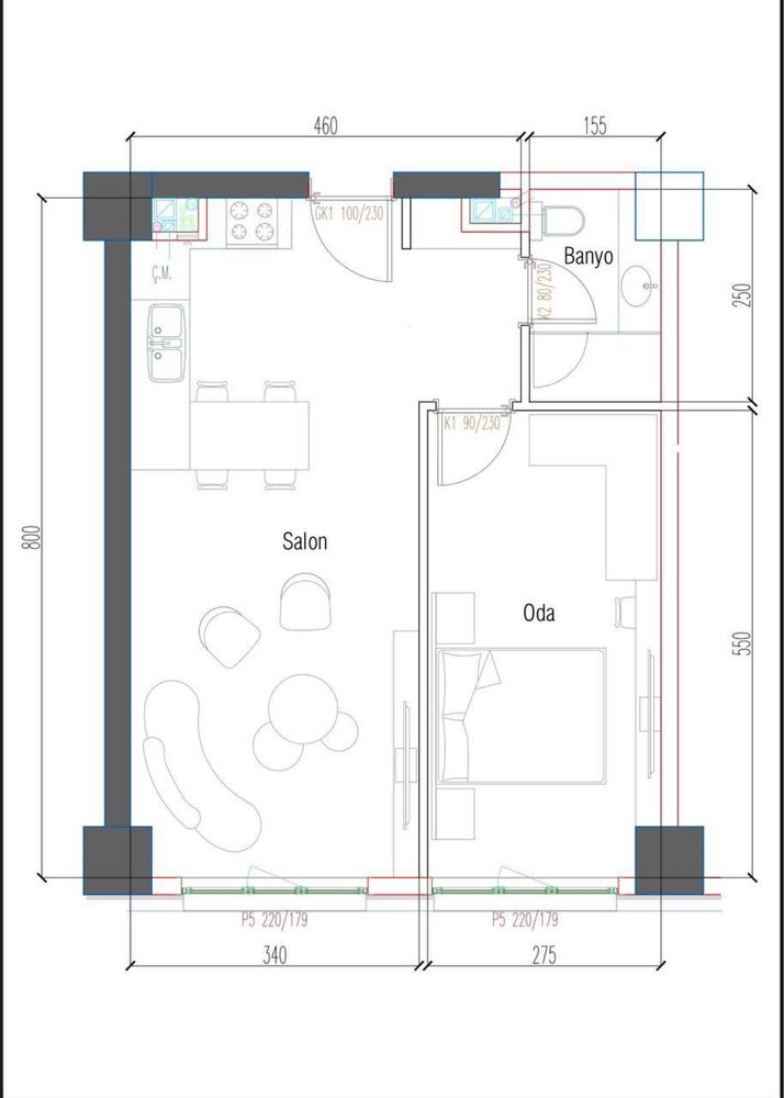 Продается квартира 2х ком 50м2 Коробка ЖК Akay city Улица Кары Ниязова