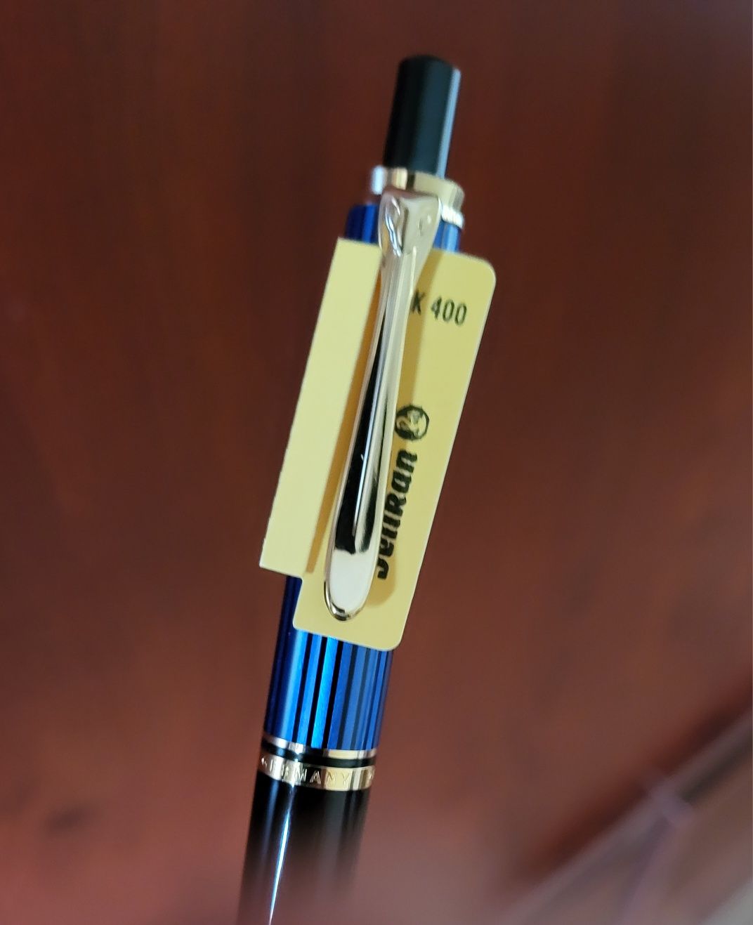 Pix Pelikan Souveran K400, negru albastru, Au24k, NOU.