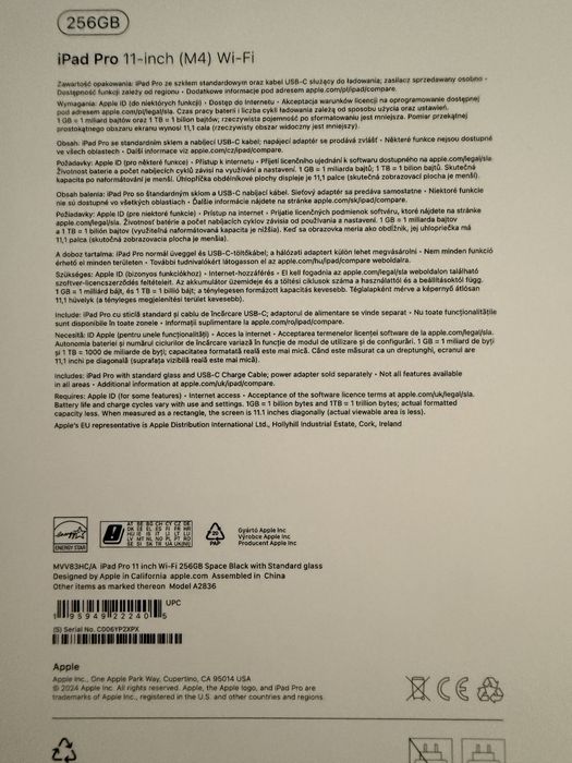 iPad Pro M4 11” – Ca nou, cu garanție (sau la schimb cu M1 Pro 14-16')