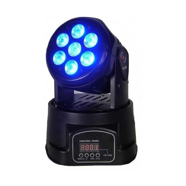 Flash Flash LED MOVING HEAD Wash 7x10W RGBW 4 in 1 DMX