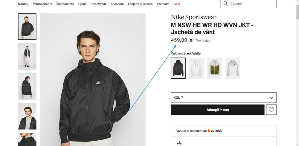 Jacheta cu gluga Nike Sportswear Windrunner Men s (Super Pret).