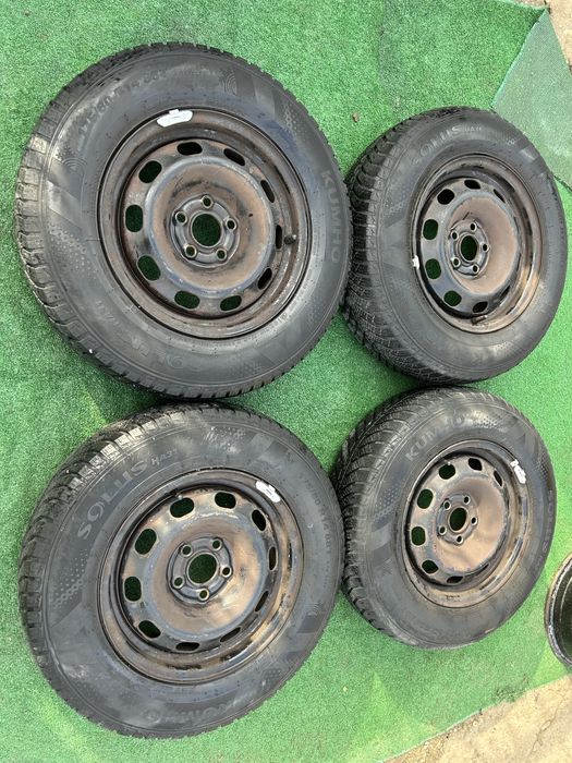 5х100 14 за vw polo golf 4 bora seat skoda железни джанти с зимни гуми
