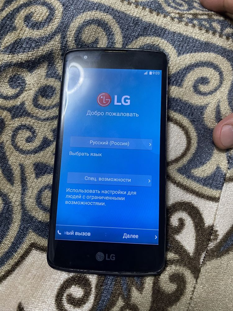 Продам телефон lg k8