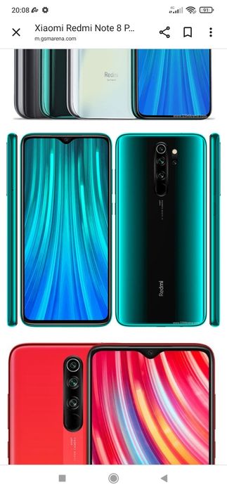 Redmi note 8 pro sotiladi xotirasi 128