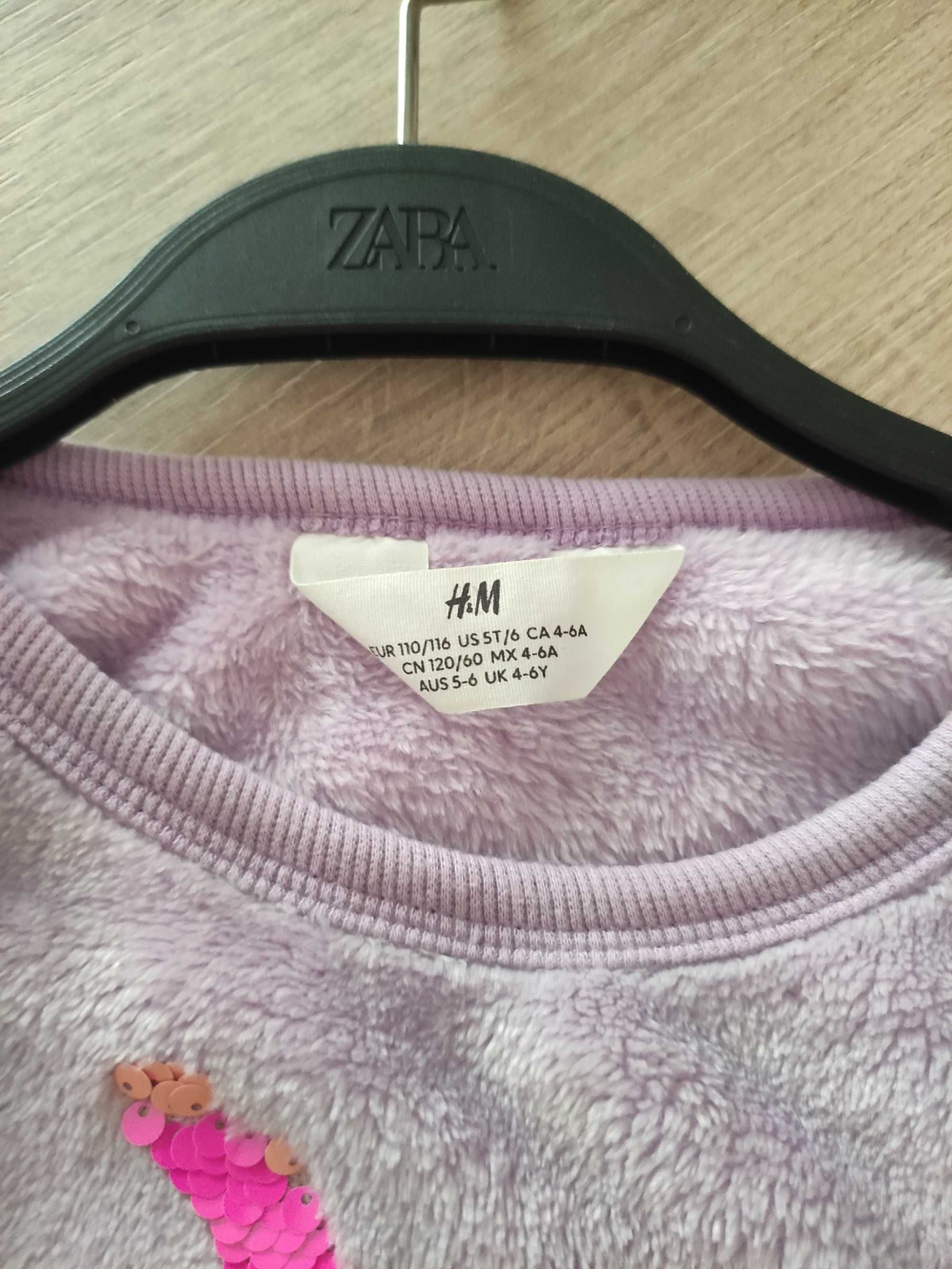 Комплект от дрехи за момиче в лилав цвят- H&M, Zara, Pepco  110-116 см