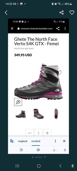 Ghete munte THE NORTH FACE